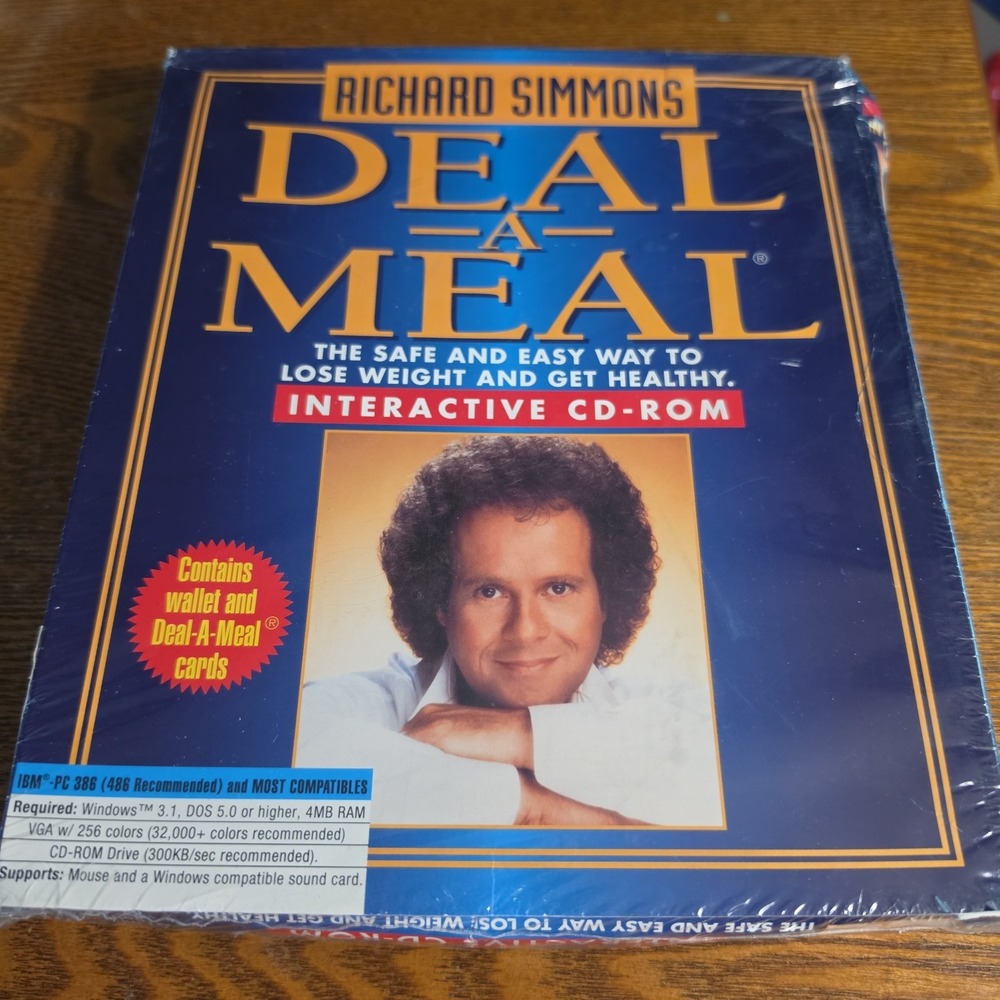 Vintage Richard Simmons Deal A Meal Complete Set New Unopened Box Weight Loss